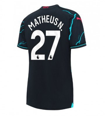 Manchester City Matheus Nunes #27 Replika Tredjetrøje Dame 2023-24 Kortærmet